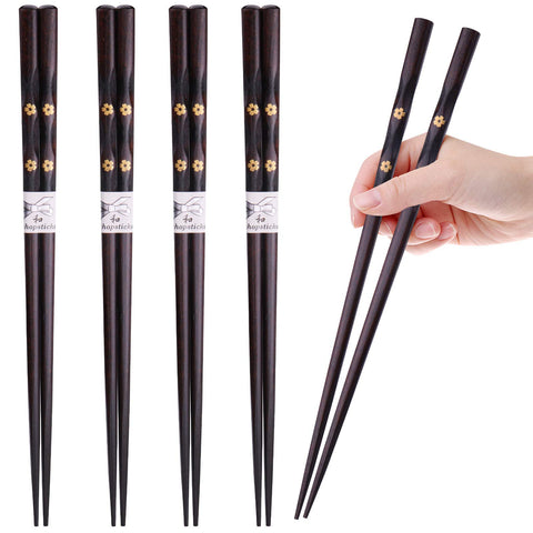 Glamfields palillos de madera naturales en colores variados para la familia