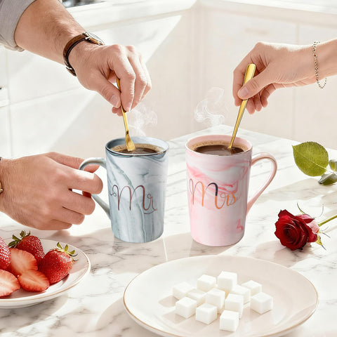 GlamGeimzy tazas aptas lavavajillas microondas, uso diario