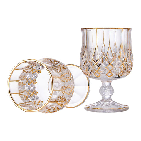 GLASKEY copas brandy cognac con oro 24K, conjunto elegante para degustación