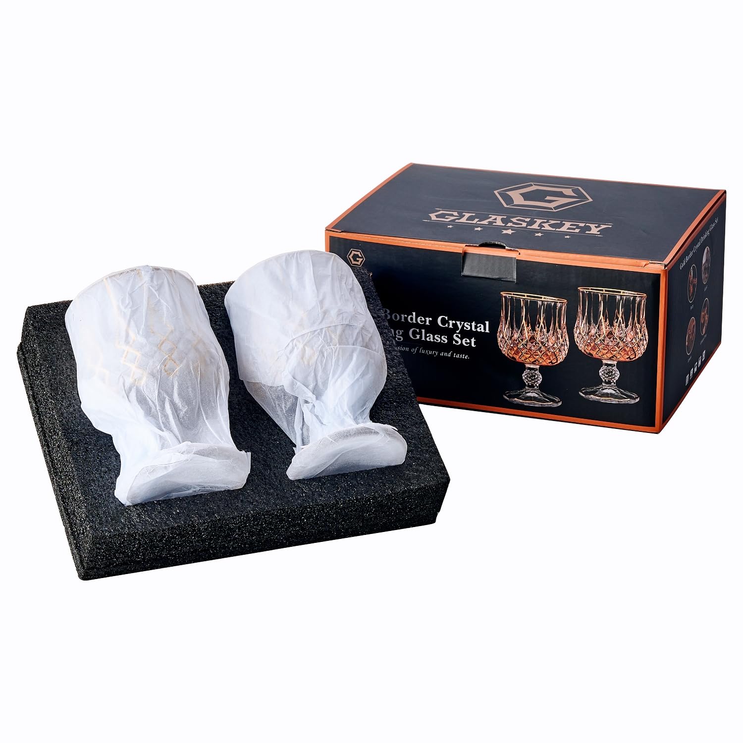 GLASKEY copas lavado a mano recomendado para mantener brillo