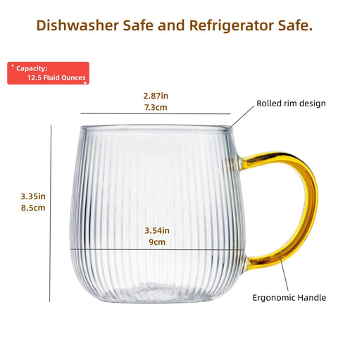 GLASKEY paquete de dos tazas, regalo navideño práctico y elegante.