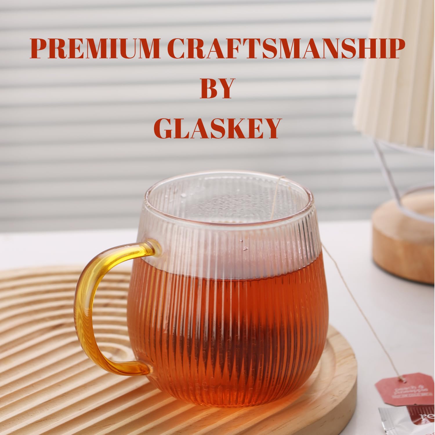 GLASKEY tazas transparentes que realzan el aroma y color de tu bebida.