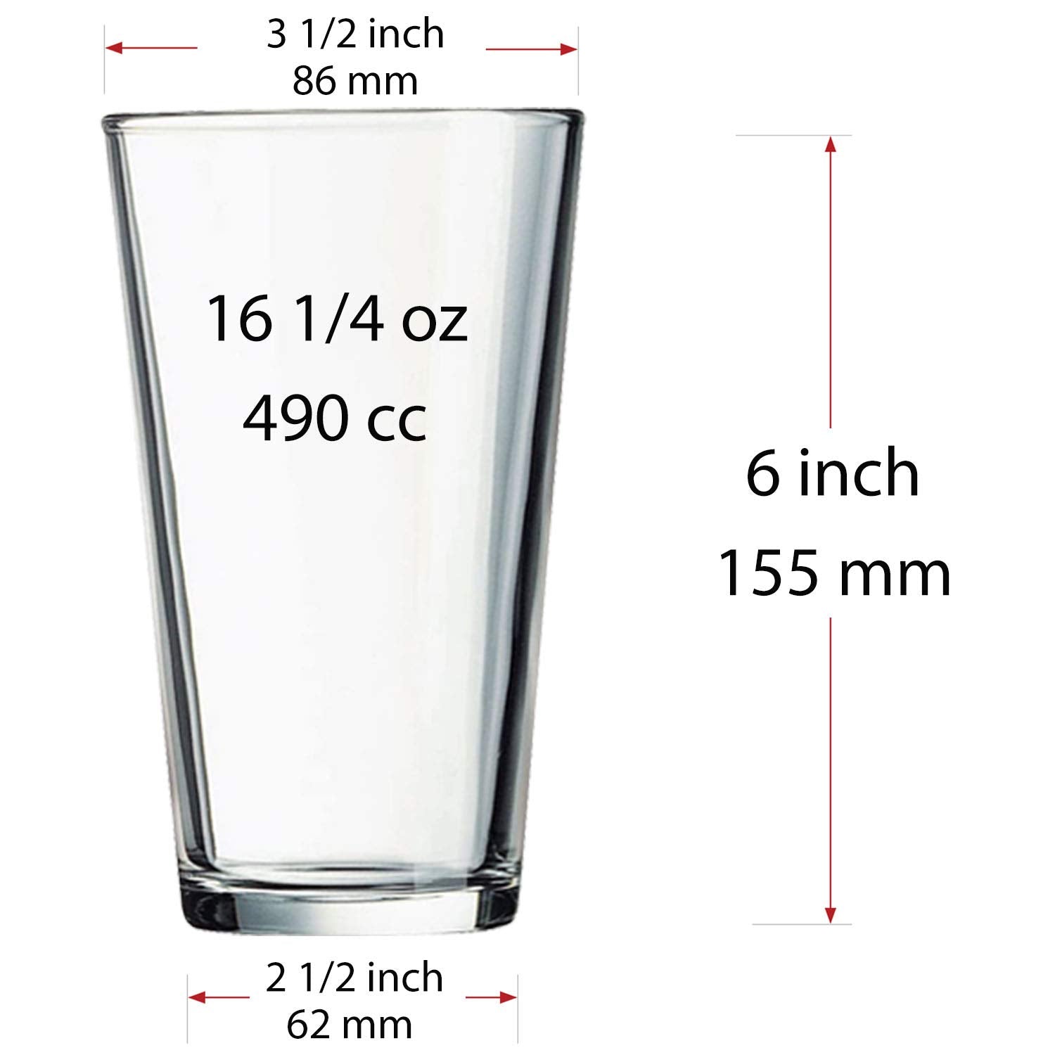 Juego de 12 vasos multiuso GLASS MONGER para cócteles y jugos