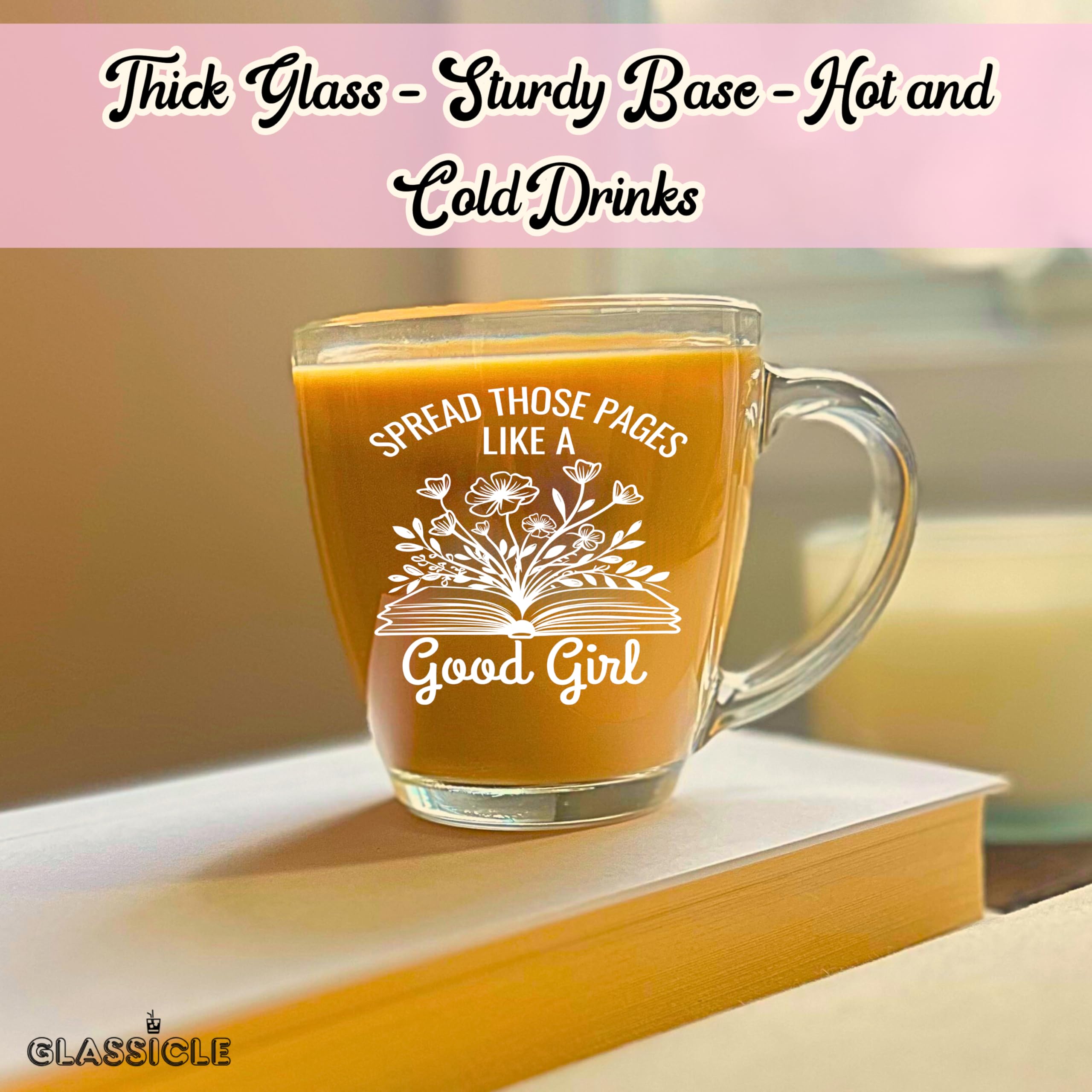 Glassicle destaca su diseño-taza-vidrio-resistente, ideal para uso diario y evitar desgaste.