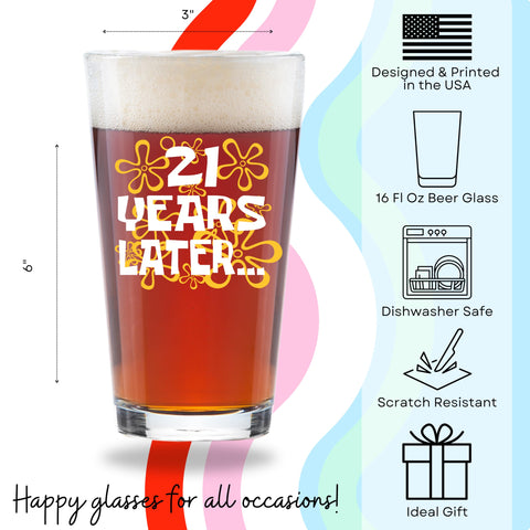 Vaso Glassicle duradero y divertido, perfecto para cerveza diaria.