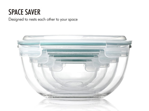 Glasslock cuenco 1-1qt para mezclar y preparar comidas