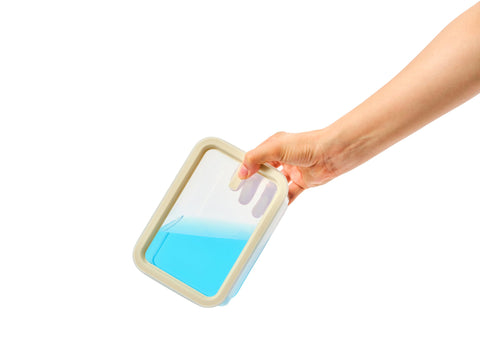 Tapas antideslizantes de Glasslock Sens con cierre estable.