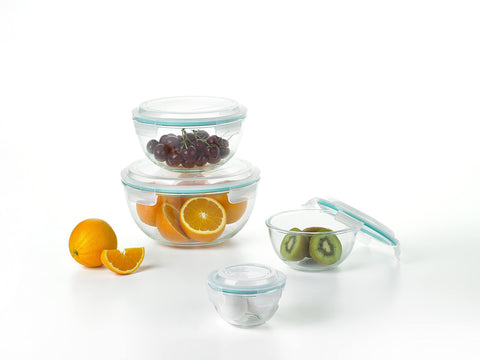 Glasslock tapas 4-lados con silicona para cierre hermético