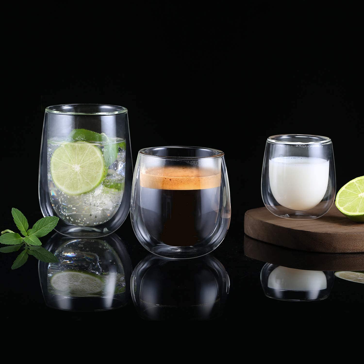 Glastal taza apta para congelador; ideal para bebidas frías o postres.