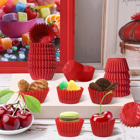 Forros Glavatrix mini magdalenas rosas para dulces coloridos.