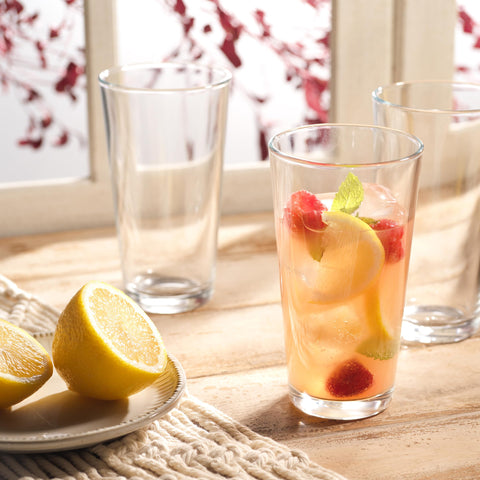 Conjunto Glaver's de 8 vasos mixtos para diversas bebidas.