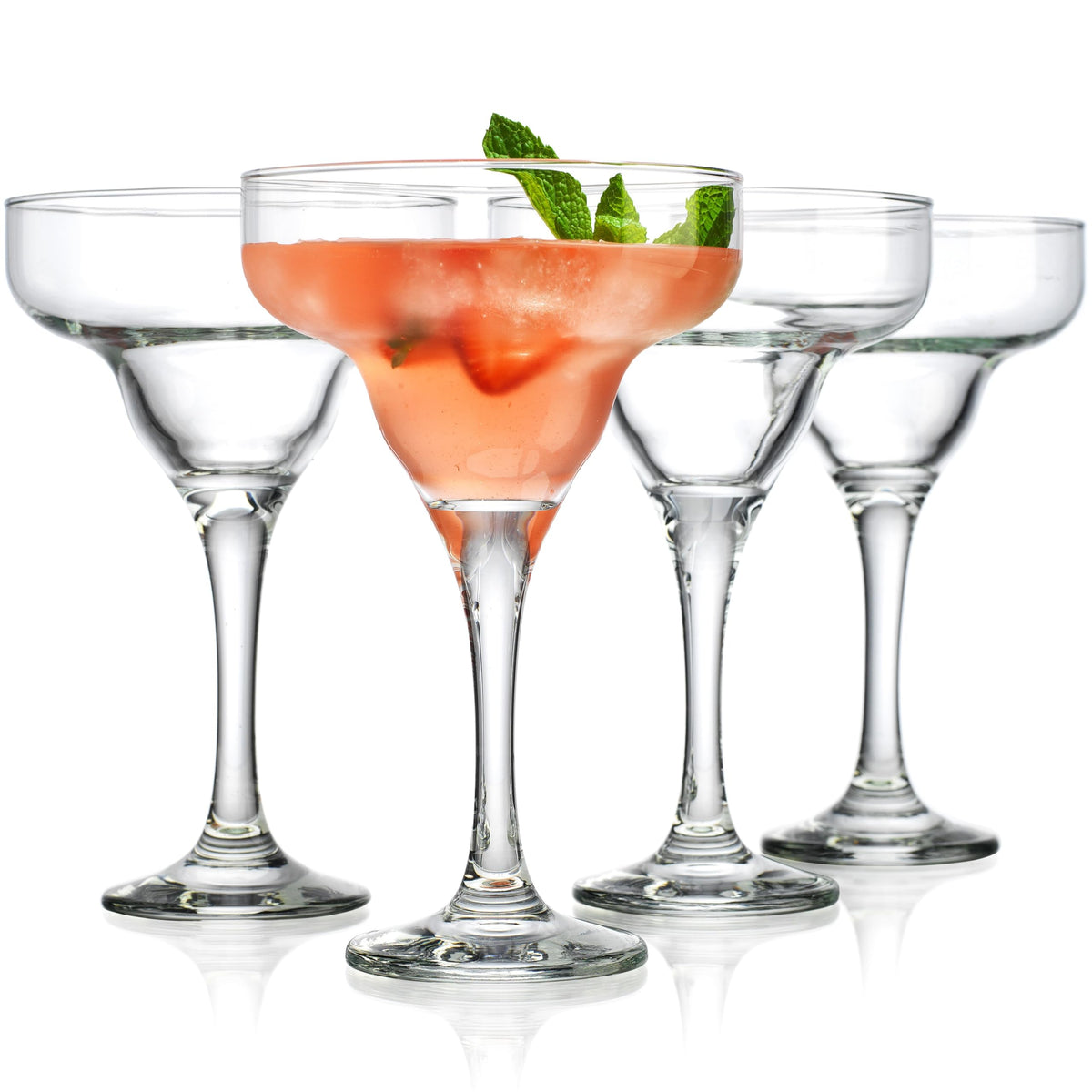Conjunto de copas margarita Glaver's 10 onzas, ideal para reuniones y fiestas en casa.