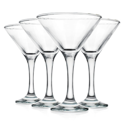 Glaver's copa margarita alta, amplia boca para decoración y sorbos.