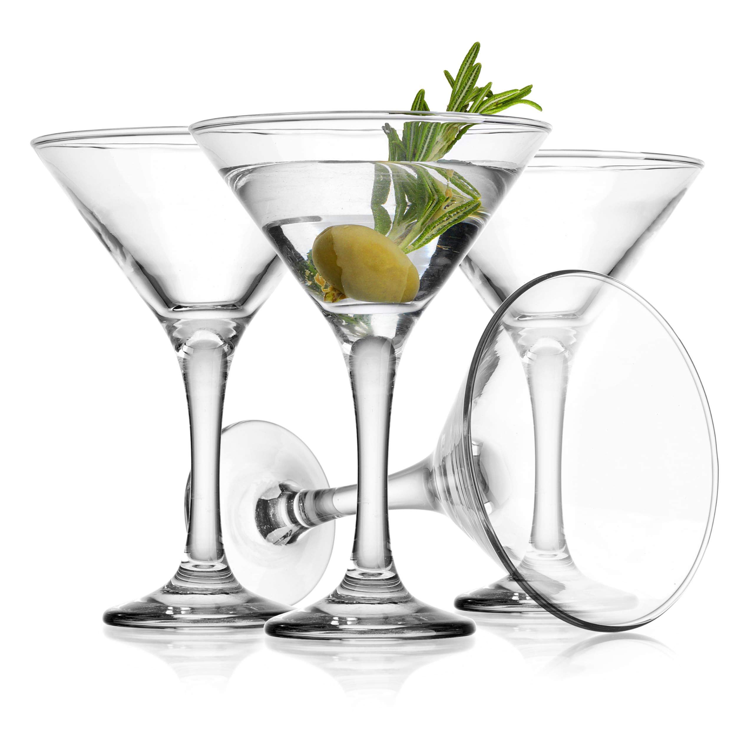 Glaver's copa martini: juego de 4, 6 onzas, ideal para cócteles en casa.