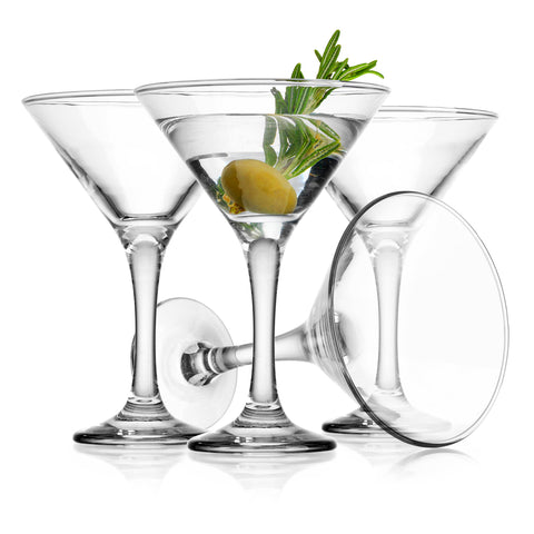 Glaver's copa martini: juego de 4, 6 onzas, ideal para cócteles en casa.