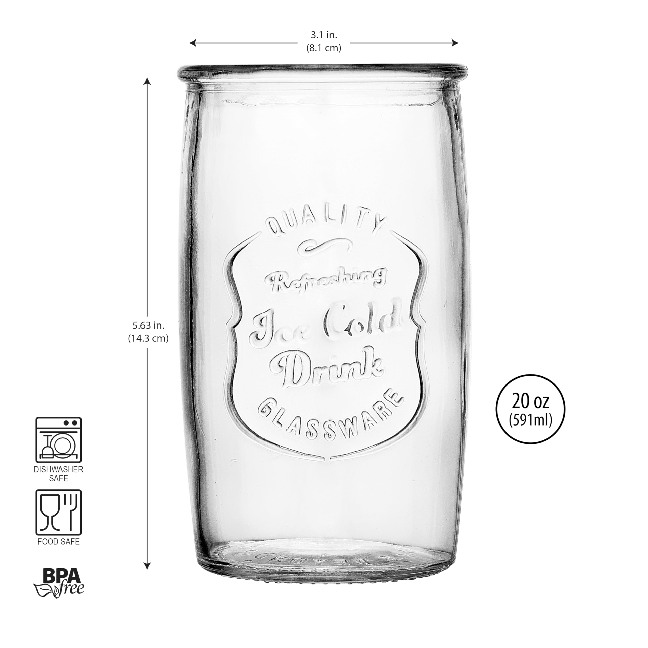 Glaver's paredes gruesas, diseño duradero para uso diario.