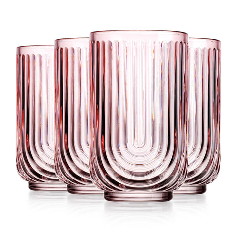 Regalo Glaver's rosa, juego de vasos ideal para casa y celebraciones.