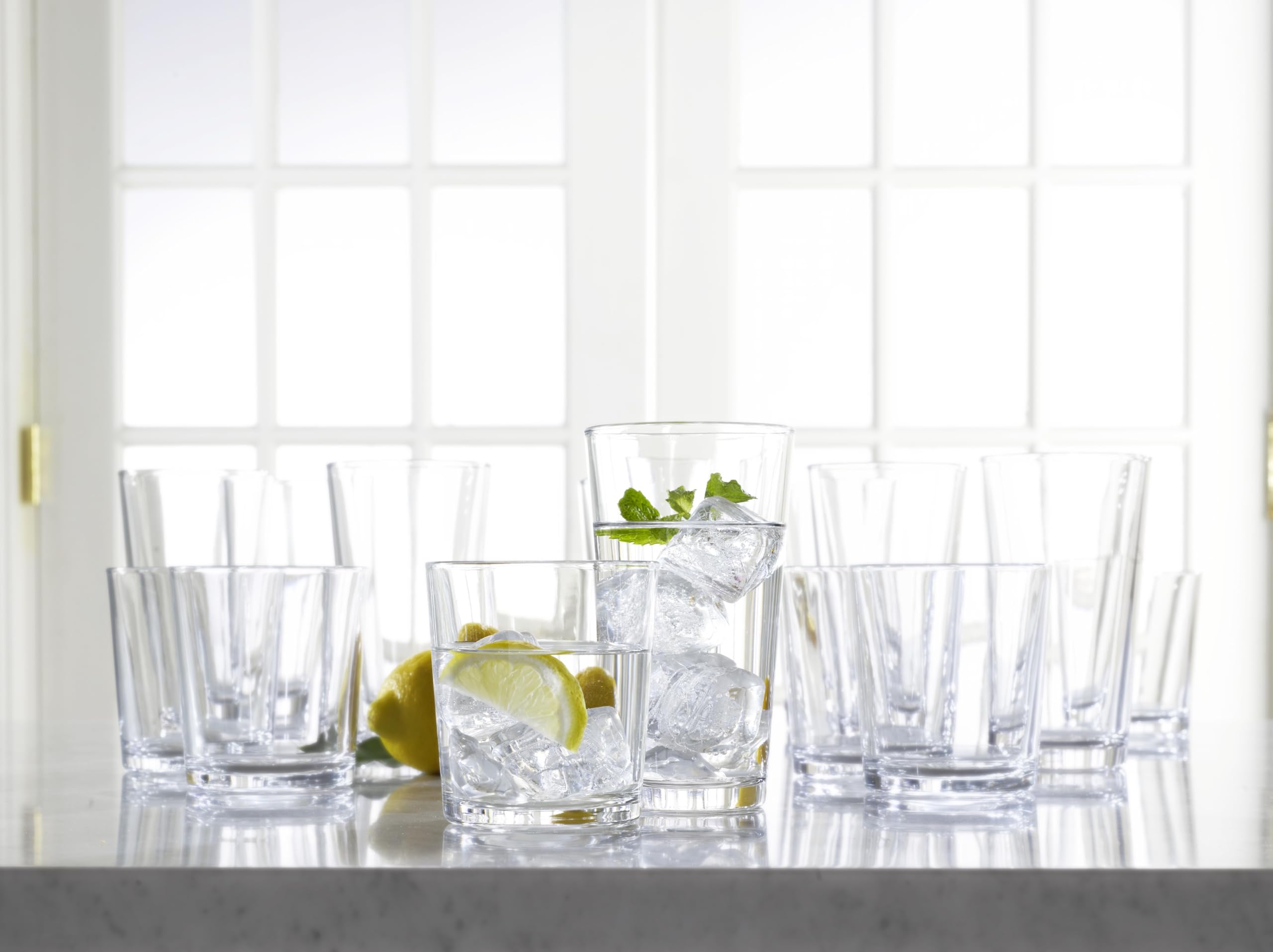 Vaso alto Glaver's 17 oz para mejor aeración de bebidas.