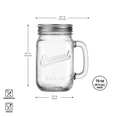 Glaver's Mason Jar infusiones de frutas, fácil de preparar bebidas saborizadas.