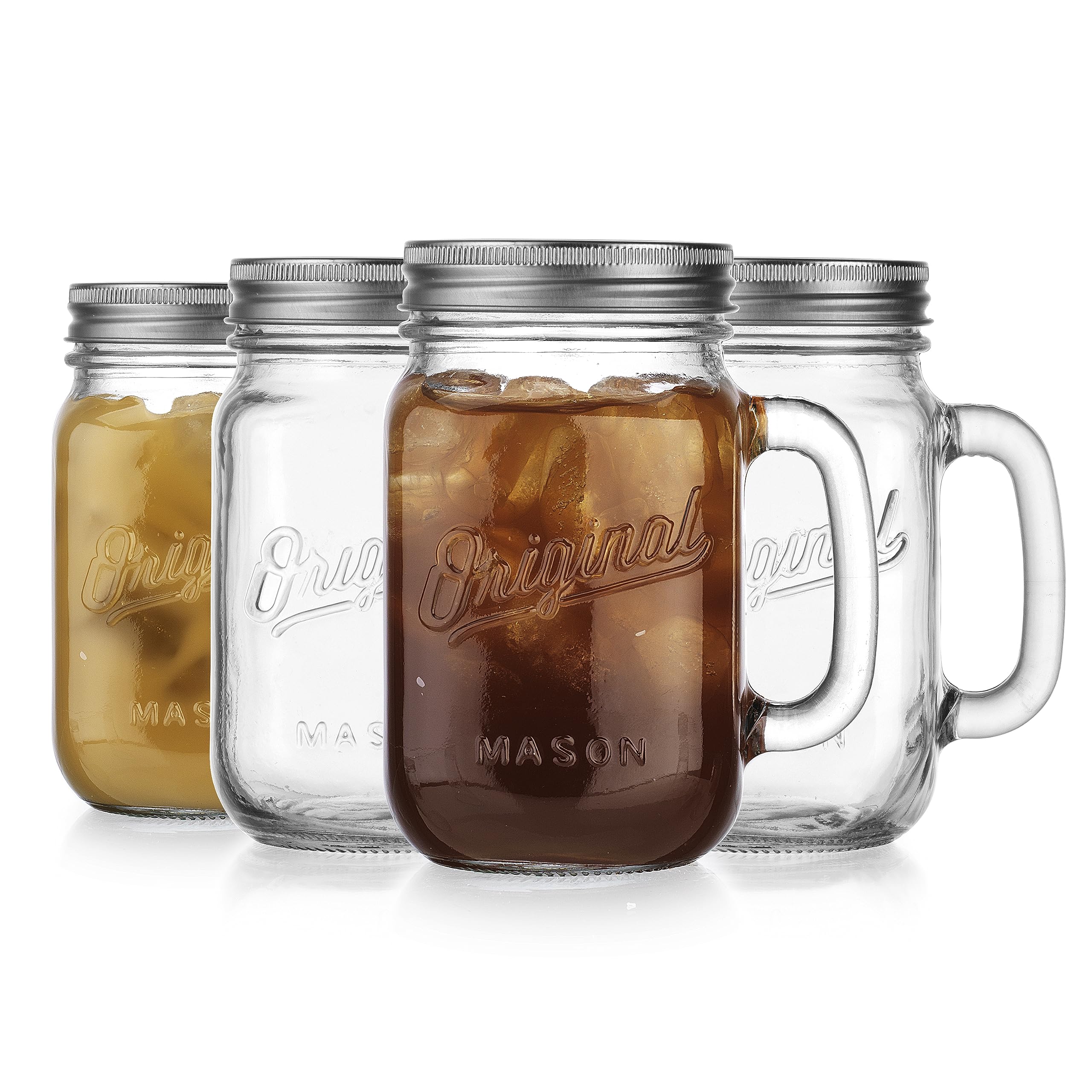 Glaver's Mason Jar para limonadas, práctico para bebidas frías al aire libre.