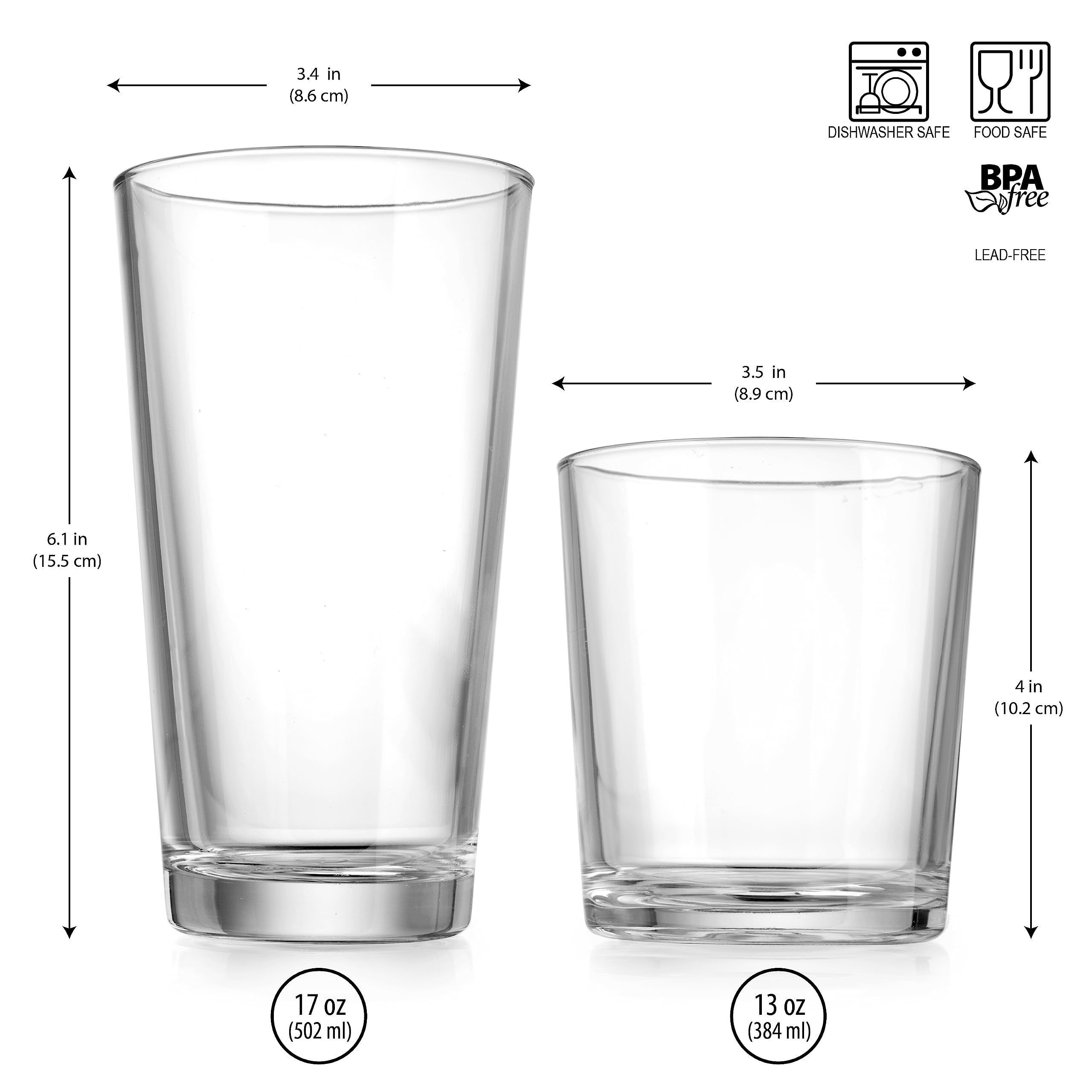 Vaso whisky Glaver's 13 oz, agarre ergonómico.