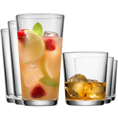 Vaso whisky Glaver's 13 oz, diseño robusto y estable.