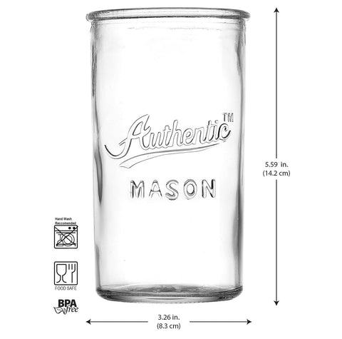 Glaver's vasos altos 18 onzas claros, perfectos para cócteles y bebidas refrescantes.