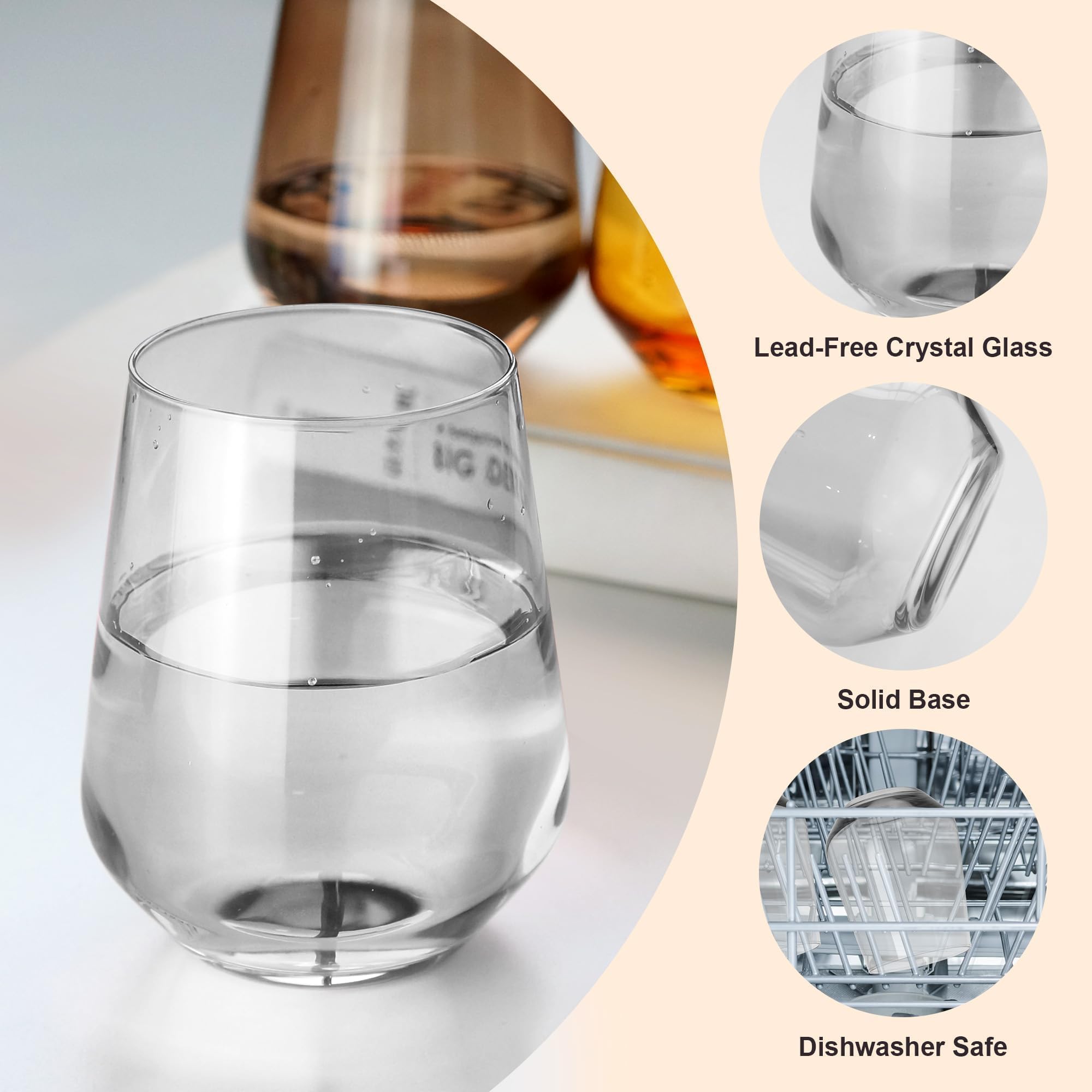 Agarre ergonómico Glazvia, cómodo en la mano para beber con facilidad.
