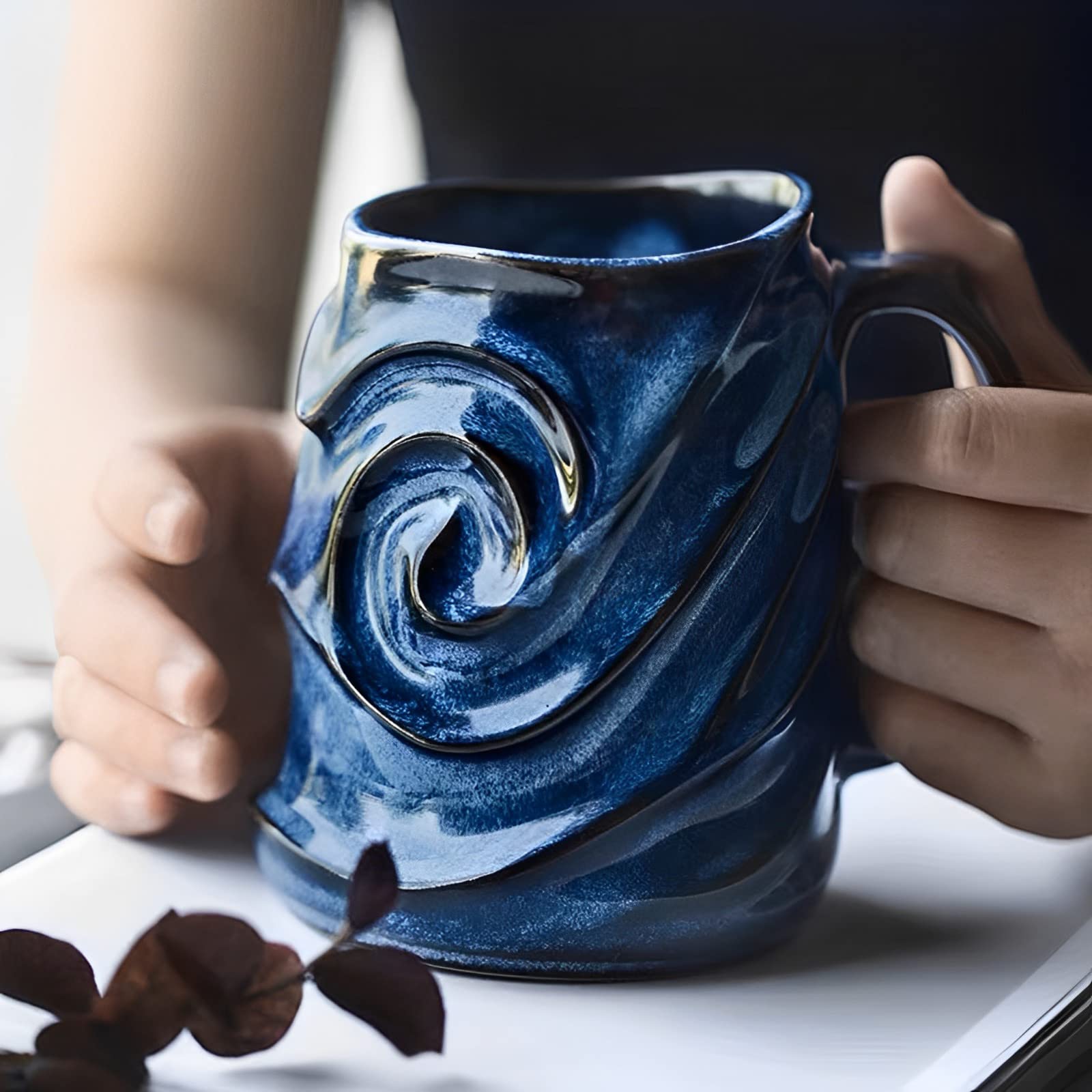 GLCK taza apta microondas y lavavajillas, uso diario cómodo