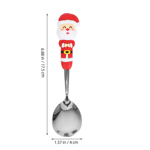 GLEAVI cucharas acero inoxidable navidad, resistentes y brillantes para uso diario