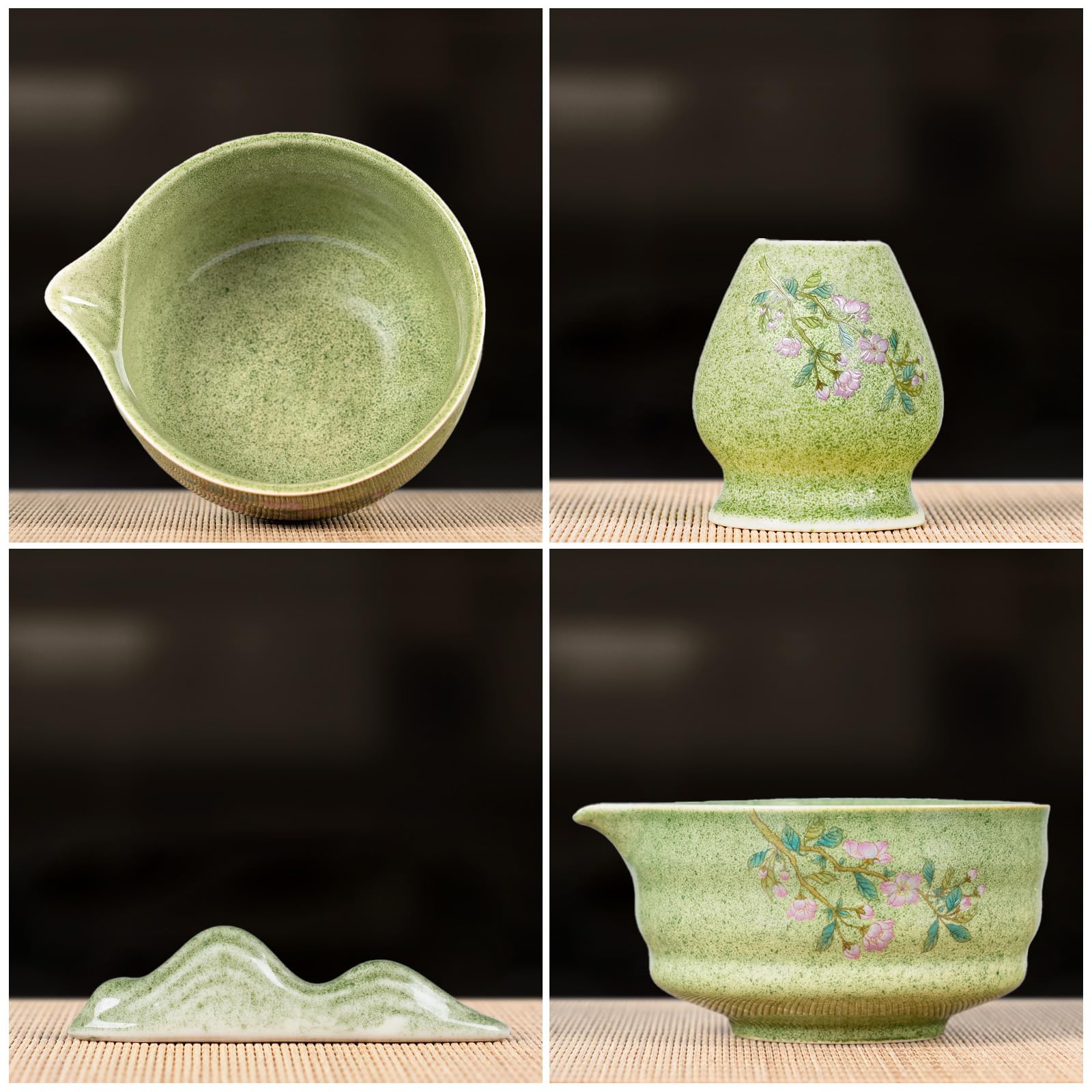 GleeNflux cuchara bambú para medir matcha con precisión