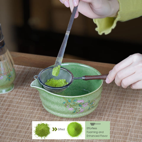 GleeNflux matte bambú para preparación de té en casa