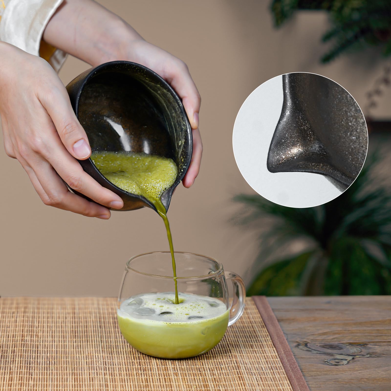 GleeNflux tapete de bambú, base estable para el set