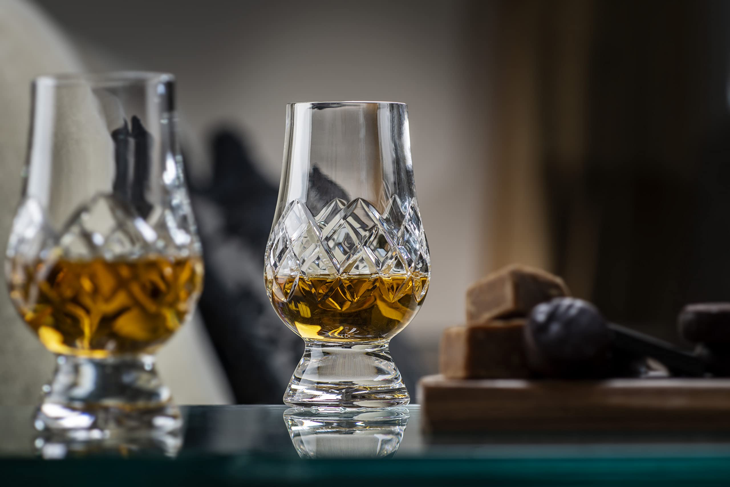 Aroma definido en Glencairn para degustación de single malts.