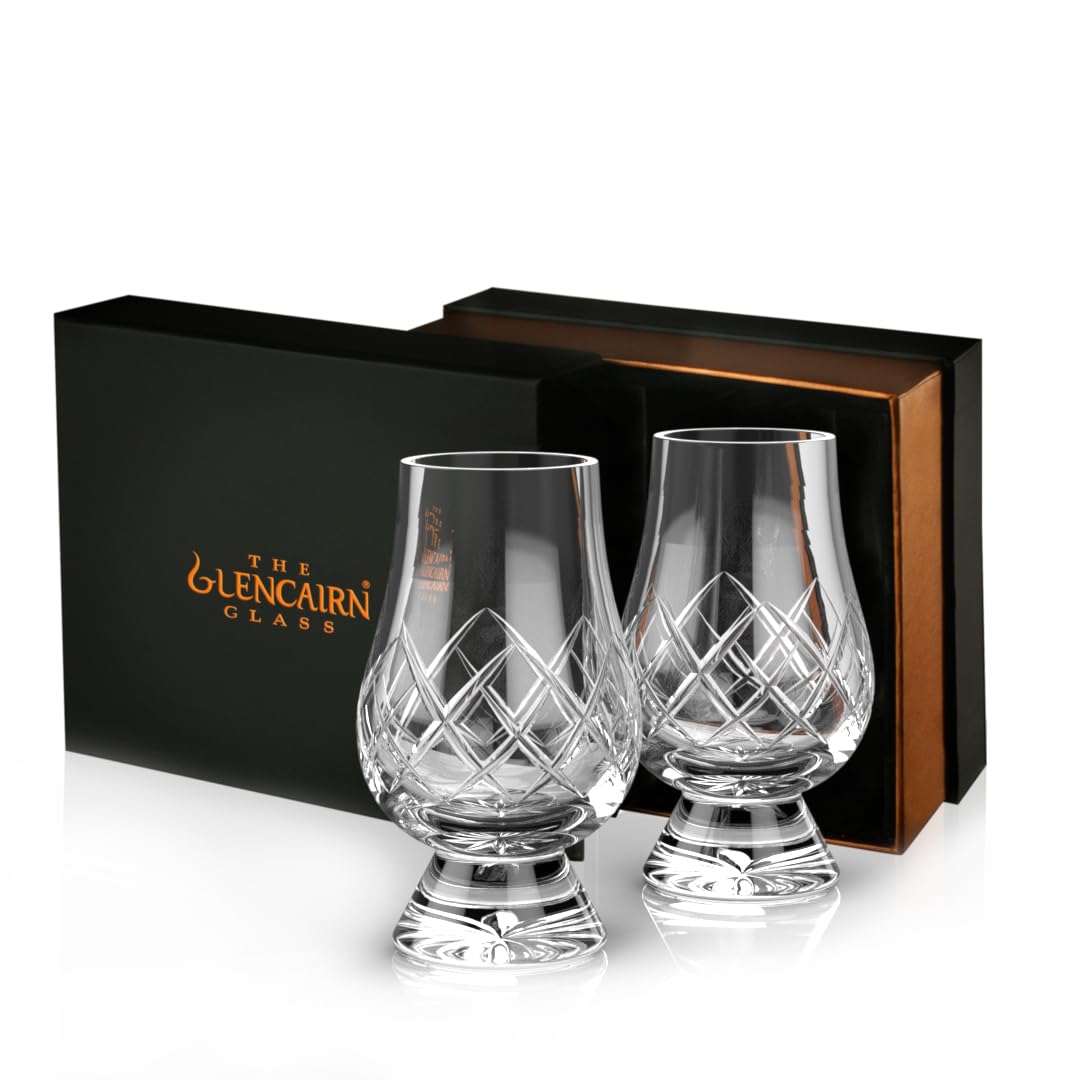 GLENCAIRN, dos vasos en presentación, ideal para regalo y degustación.