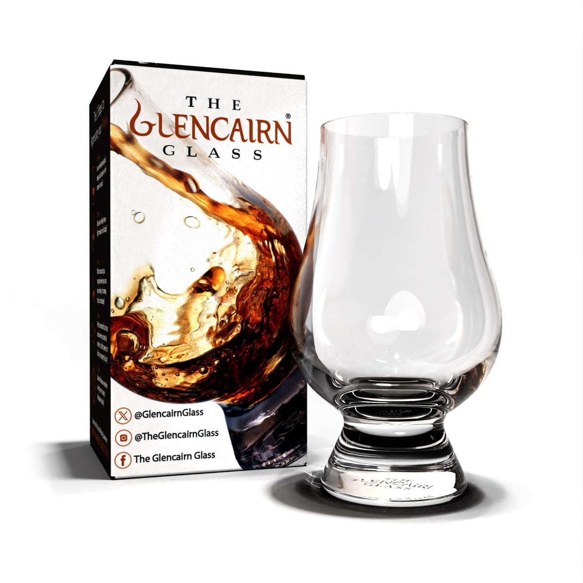 GLENCAIRN Conjunto regalo de seis vasos de whisky en cristal sin plomo para degustación.