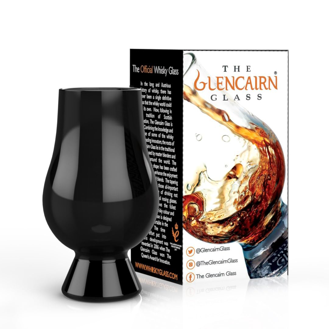 Vaso GLENCAIRN whisky negro en caja regalo, ideal para sorprender sin esfuerzo.