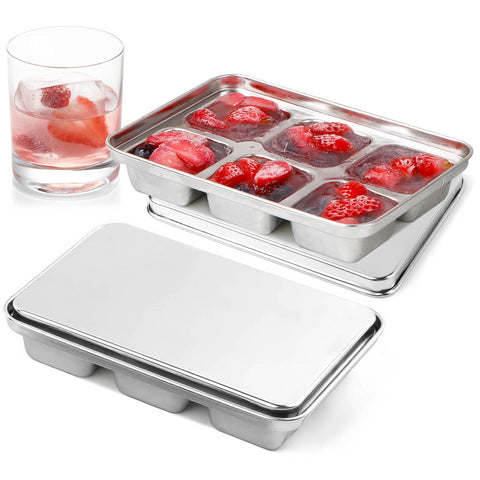 glendaveny cubos de hielo grandes para cócteles y bebidas