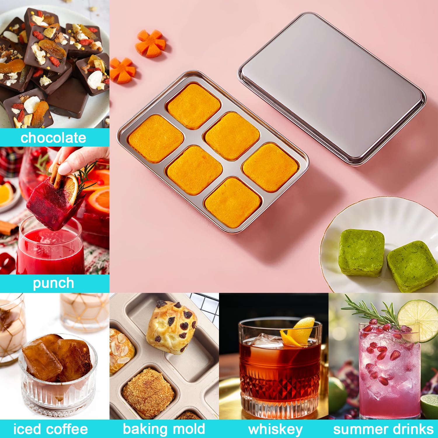 glendaveny usos múltiples: hielo para bebidas y preparaciones