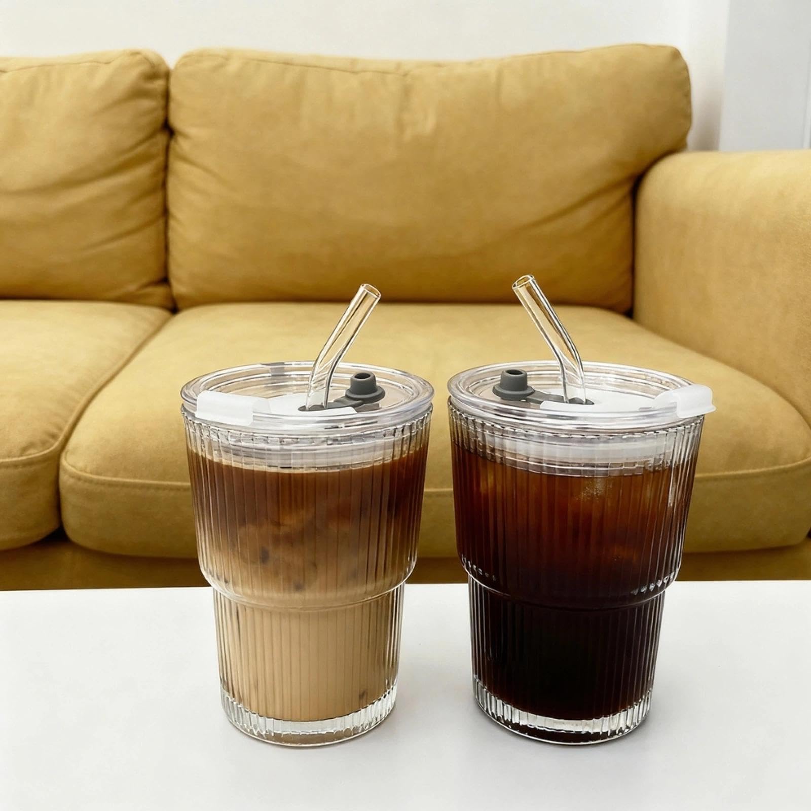 Glenkach pajitas incluidas para beber cómodamente con la tapa.