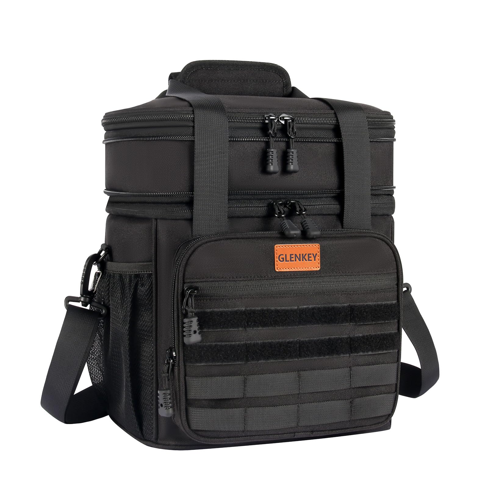 GLENKEY bolsa almuerzo táctica frente, acceso rápido para comidas diarias.