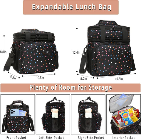 Glenkey lunchbox aislada e impermeable para proteger el contenido