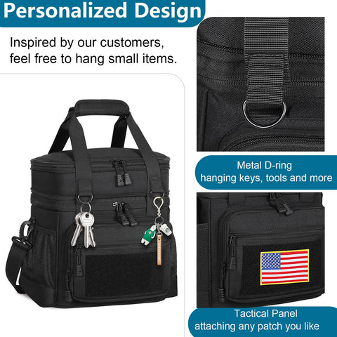 Lunchbox GLENKEY capacidad expandible 4L para mayor versatilidad en salidas.