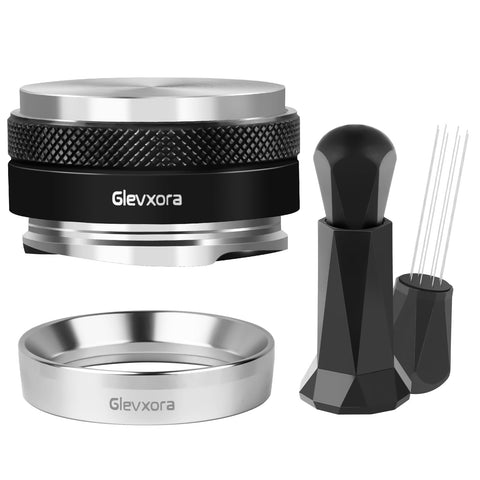 Glevxora distribuidor espresso 54mm ayuda a nivelar los granos para una extracción uniforme.