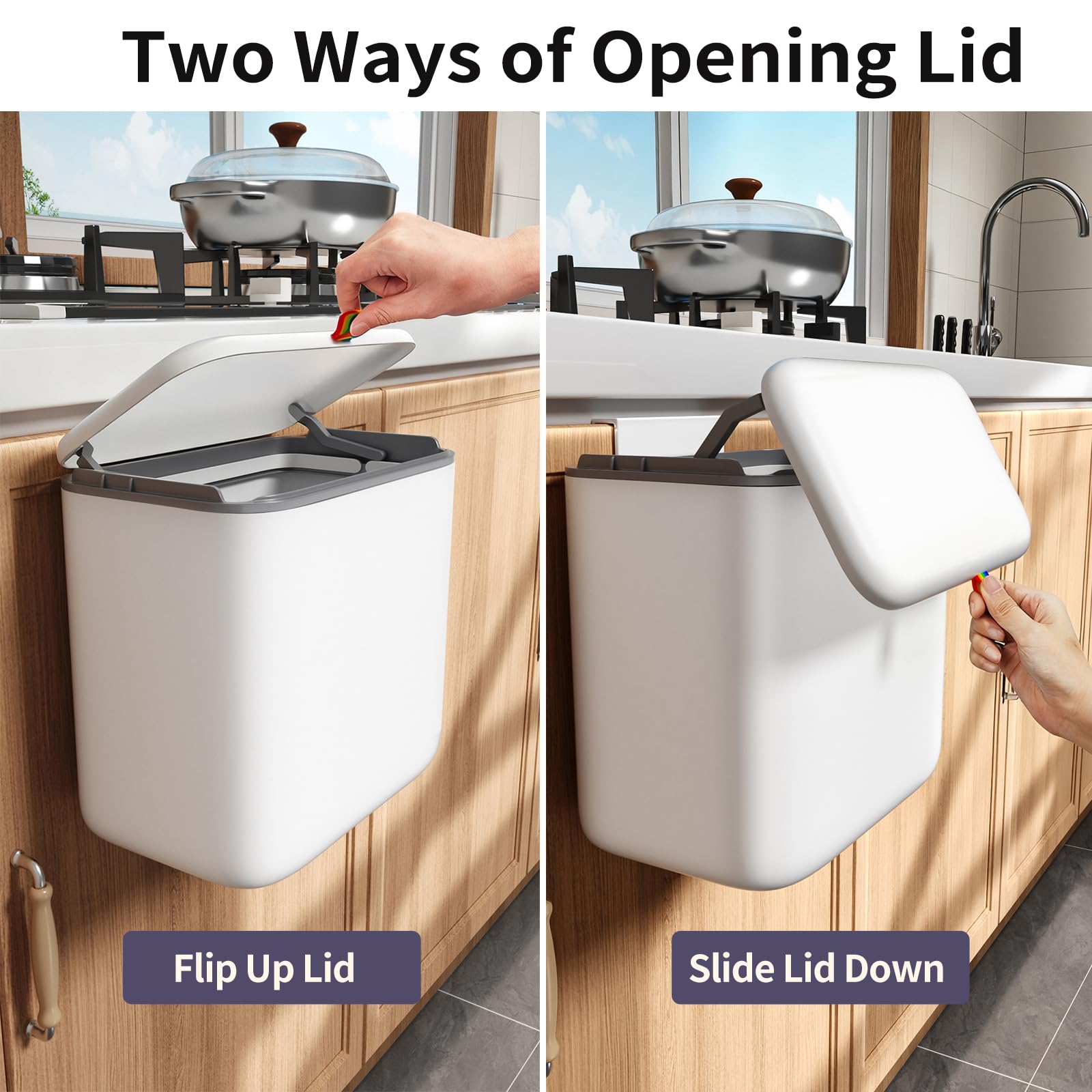 Gleynest compost bin para bajo fregadero, ahorro de espacio