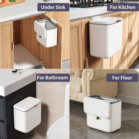 Gleynest compost bin versátil para cocina, baño y oficina