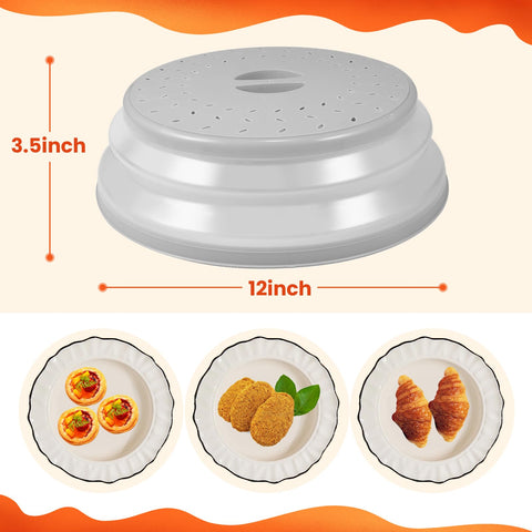 GLICPX tapa de microondas con asas fáciles de agarrar para mayor comodidad