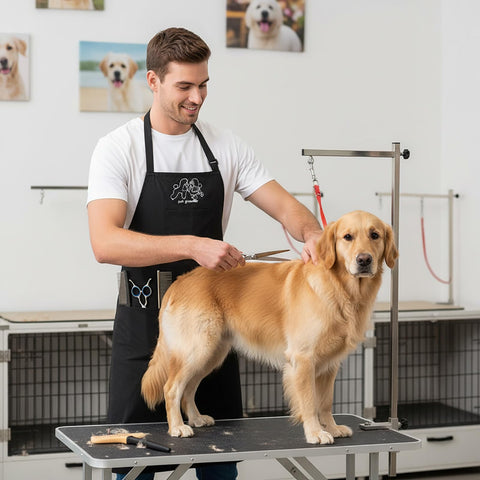 Gliitatu delantal-grooming-perro talla amplia para hombres y mujeres