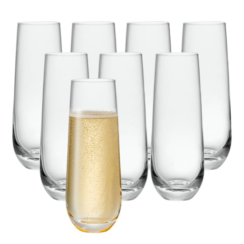 Copas GLING de champán sin tallo, ideal para bodas y brindis.