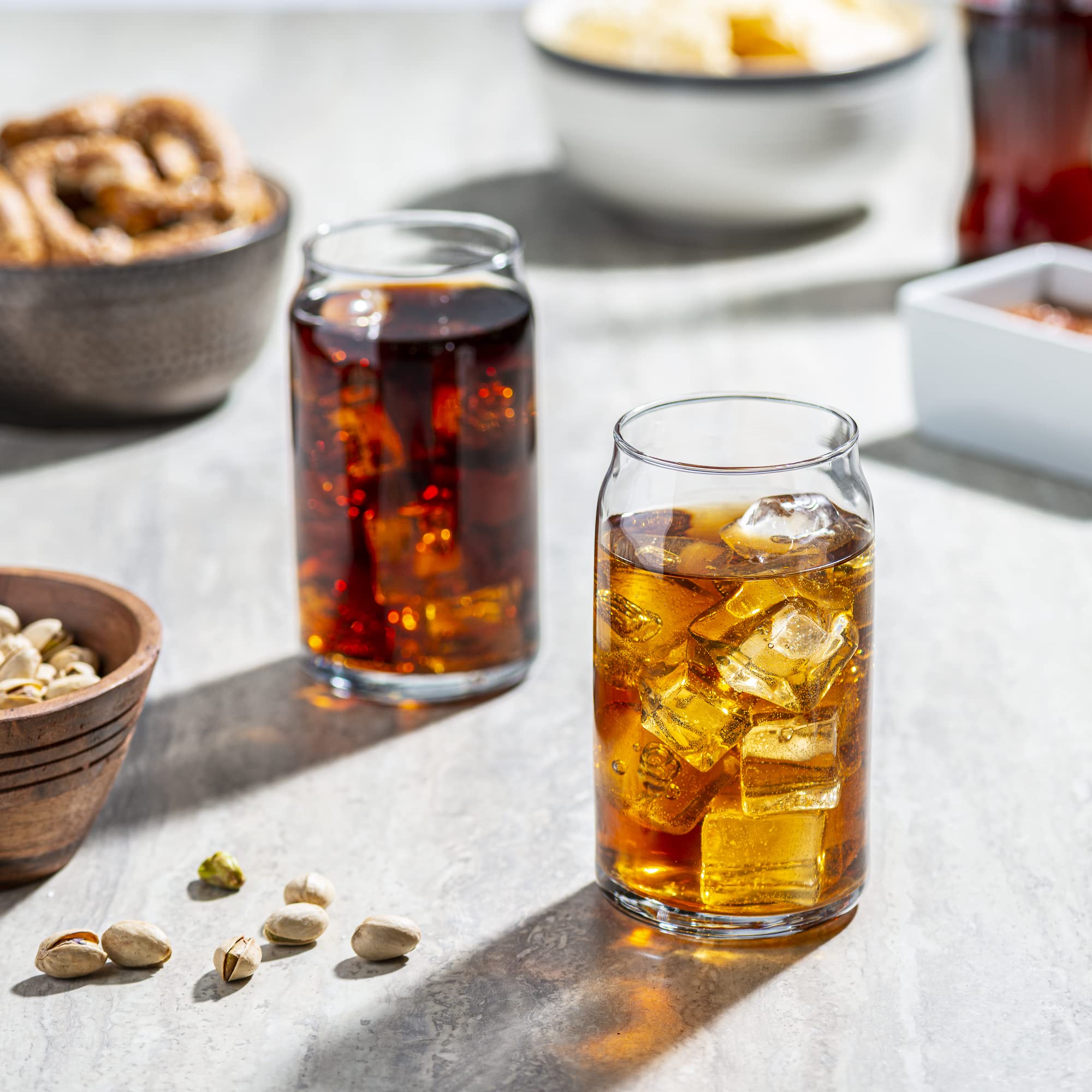 Vaso GLING para cerveza en conjunto de 6, ideal para reuniones.